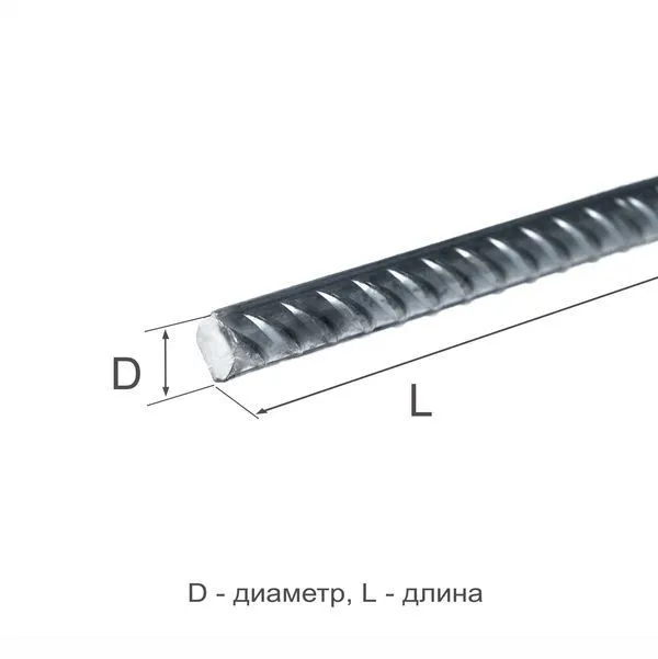 Арматура рифленая 20 А400 25Г2С ГОСТ 5781-82 - 1